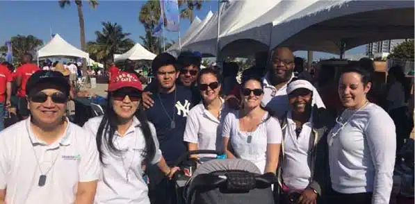 Team members of Premier Smile Center at charity event